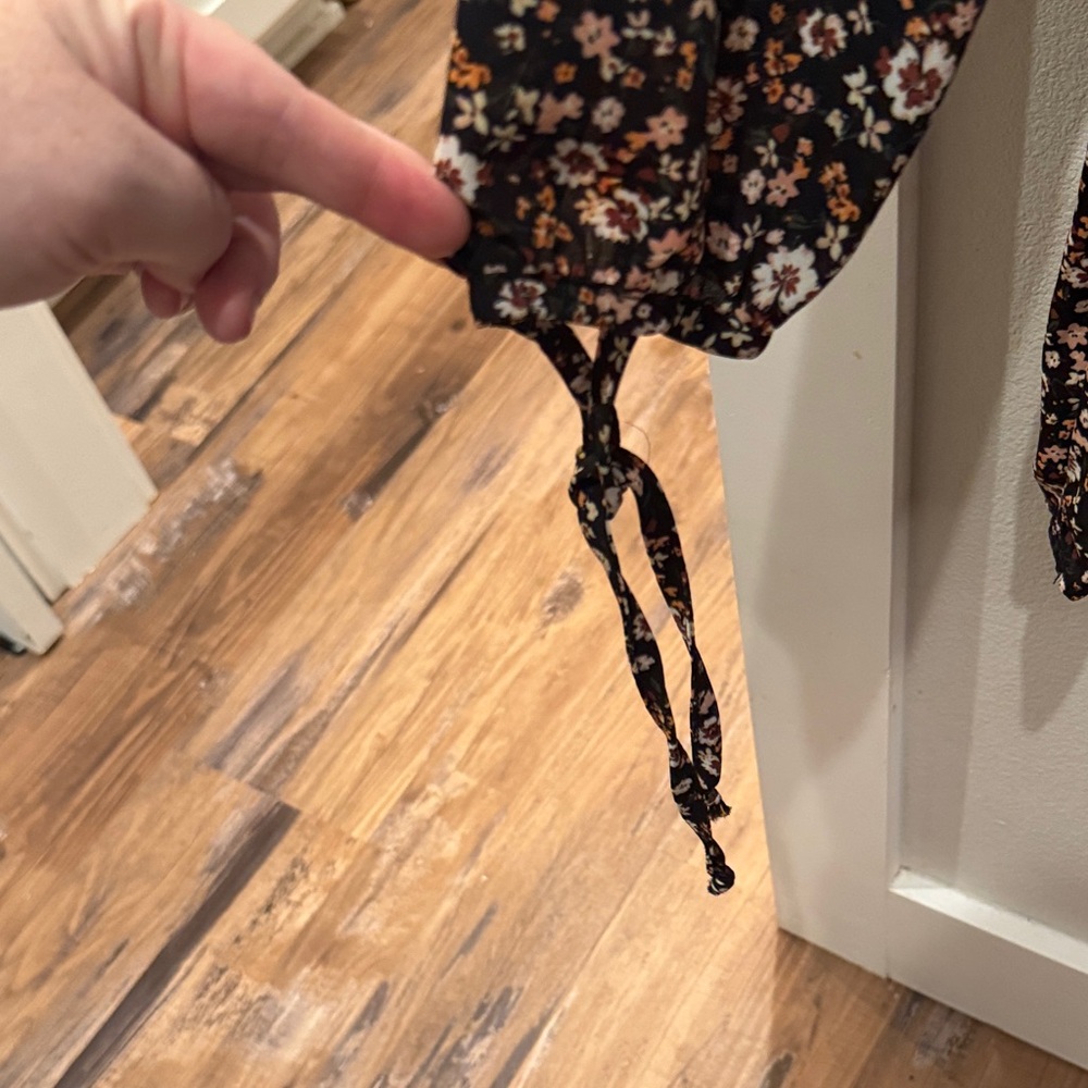 Wild Fable Black Floral Dress - Medium - Picture 2 of 2